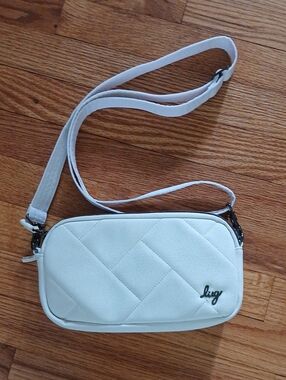Lug Coupe XL Convertible Crossbody Bag ■ Ivory Bag White Strap